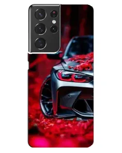 Чохол для Samsung Galaxy S21 ultra з картинкою «Спортивна BMW та квіти» Чохол для Samsung Galaxy S21 ultra з картинкою «Спортивна BMW та квіти»