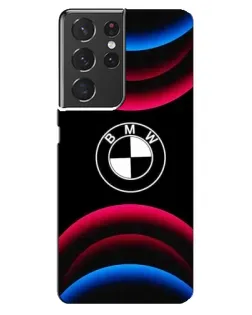 Чохол для Samsung Galaxy S21 ultra з картинкою «Логотип BMW та неонові дуги» Чохол для Samsung Galaxy S21 ultra з картинкою «Логотип BMW та неонові дуги»