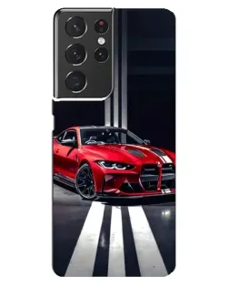 Чохол для Samsung Galaxy S21 ultra з картинкою «Червона BMW на дорозі» Чохол для Samsung Galaxy S21 ultra з картинкою «Червона BMW на дорозі»