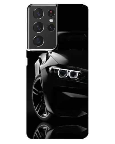 Чехол для Samsung Galaxy S21 ultra с картинкой «Черная BMW — профиль» Чехол для Samsung Galaxy S21 ultra с картинкой «Черная BMW — профиль»