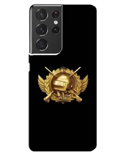 Чехол для Samsung Galaxy S21 ultra с картинкой «PUBG — оранжевый градиент» Чехол для Samsung Galaxy S21 ultra с картинкой «PUBG — оранжевый градиент»