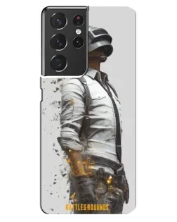 Чехол для Samsung Galaxy S21 ultra с картинкой «PUBG — боец в пыли» Чехол для Samsung Galaxy S21 ultra с картинкой «PUBG — боец в пыли»