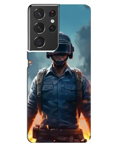 Чехол для Samsung Galaxy S21 ultra с картинкой «PUBG — реалистичный герой» Чехол для Samsung Galaxy S21 ultra с картинкой «PUBG — реалистичный герой»