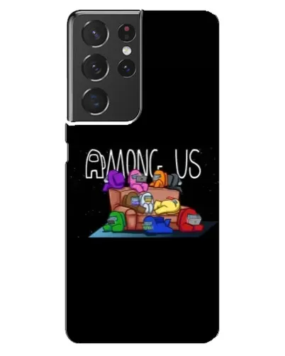 Чехол для Samsung Galaxy S21 ultra с картинкой «Логотип Among Us»