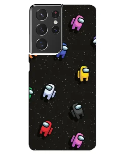 Чехол для Samsung Galaxy S21 ultra с картинкой «Космический паттерн Among Us»