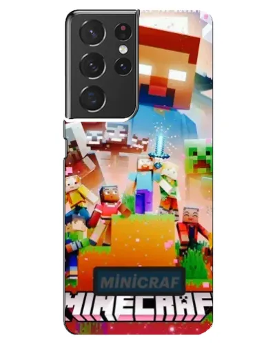 Чехол для Samsung Galaxy S21 ultra с картинкой «Minecraft герои игры»