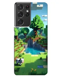 Чехол для Samsung Galaxy S21 ultra с картинкой «Minecraft летний день» Чехол для Samsung Galaxy S21 ultra с картинкой «Minecraft летний день»