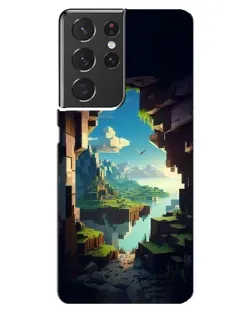 Чехол для Samsung Galaxy S21 ultra с картинкой «Вид из пещеры» Чехол для Samsung Galaxy S21 ultra с картинкой «Вид из пещеры»