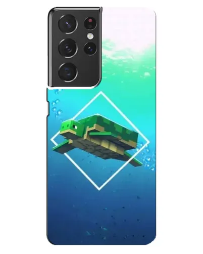 Чехол для Samsung Galaxy S21 ultra с картинкой «Черепаха Minecraft» Чехол для Samsung Galaxy S21 ultra с картинкой «Черепаха Minecraft»