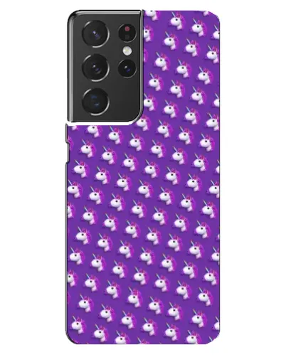 Чехол для Samsung Galaxy S21 ultra с картинкой «Единороги на фиолетовом»