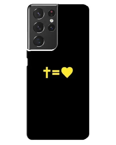 Чехол для Samsung Galaxy S21 ultra с картинкой «Сердце и Крест» Чехол для Samsung Galaxy S21 ultra с картинкой «Сердце и Крест»