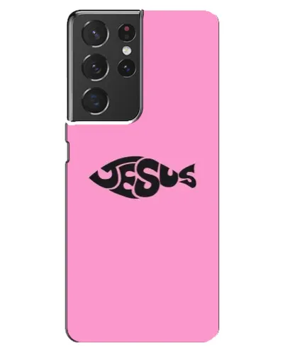 Чехол для Samsung Galaxy S21 ultra с картинкой «Розовый символ Jesus» Чехол для Samsung Galaxy S21 ultra с картинкой «Розовый символ Jesus»