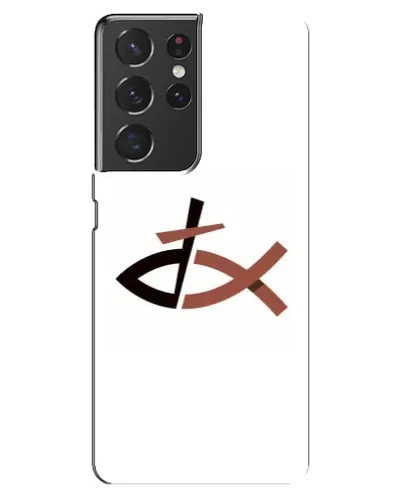 Чехол для Samsung Galaxy S21 ultra с картинкой «Рыба и крест» Чехол для Samsung Galaxy S21 ultra с картинкой «Рыба и крест»