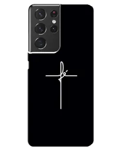 Чохол для Samsung Galaxy S21 ultra з картинкою «Тонкий хрест»