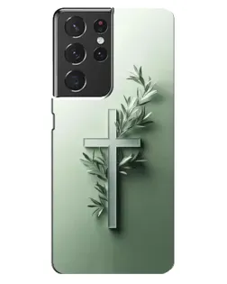 Чохол для Samsung Galaxy S21 ultra з картинкою «Оливкова гілка»
