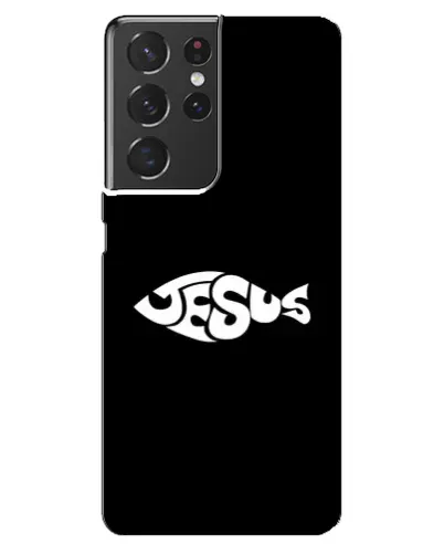 Чохол для Samsung Galaxy S21 ultra з картинкою «Риба Jesus» Чохол для Samsung Galaxy S21 ultra з картинкою «Риба Jesus»