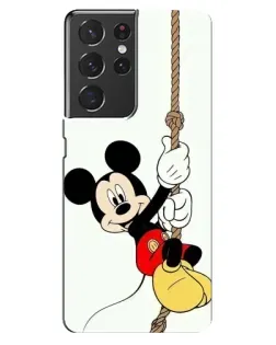 Чехол для Samsung Galaxy S21 ultra с картинкой «Mickey на канате»