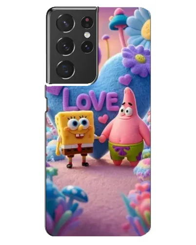 Чехол для Samsung Galaxy S21 ultra с картинкой «Губка Боб Патрик»