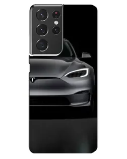 Чехол для Samsung Galaxy S21 ultra с картинкой «Tesla Model S Look»
