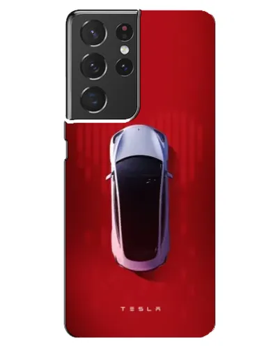 Чехол для Samsung Galaxy S21 ultra с картинкой «Tesla Top View»