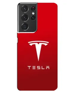 Чехол для Samsung Galaxy S21 ultra с картинкой «Tesla Red Classic» Чехол для Samsung Galaxy S21 ultra с картинкой «Tesla Red Classic»