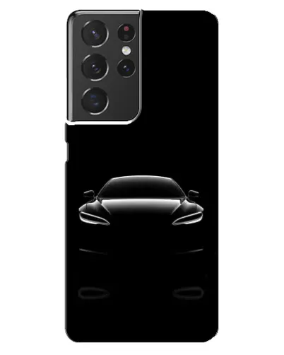 Чехол для Samsung Galaxy S21 ultra с картинкой «Силуэт Tesla Night»
