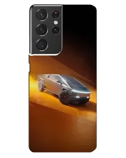 Чехол для Samsung Galaxy S21 ultra с картинкой «Cybertruck в пустыне» Чехол для Samsung Galaxy S21 ultra с картинкой «Cybertruck в пустыне»