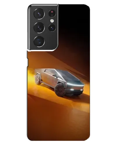Чехол для Samsung Galaxy S21 ultra с картинкой «Cybertruck в пустыне»