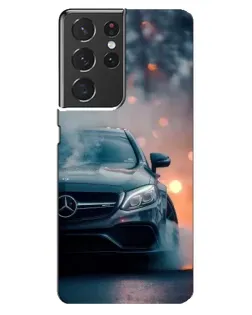 Чехол для Samsung Galaxy S21 ultra с картинкой «Mercedes — ночной город»