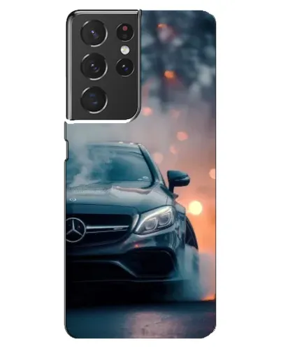 Чехол для Samsung Galaxy S21 ultra с картинкой «Mercedes — ночной город» Чехол для Samsung Galaxy S21 ultra с картинкой «Mercedes — ночной город»