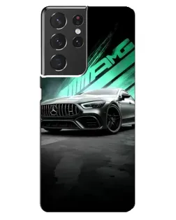 Чехол для Samsung Galaxy S21 ultra с картинкой «Темный Mercedes AMG»