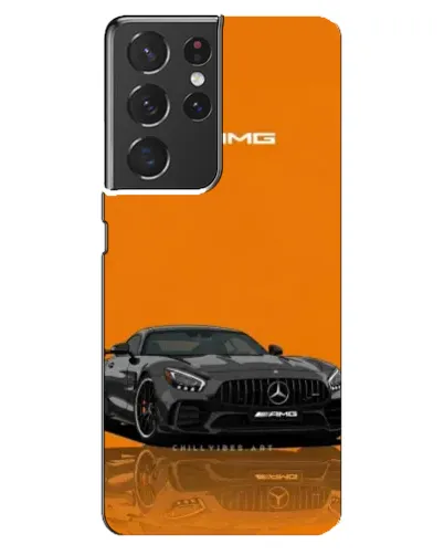 Чехол для Samsung Galaxy S21 ultra с картинкой «Оранжевый Mercedes AMG» Чехол для Samsung Galaxy S21 ultra с картинкой «Оранжевый Mercedes AMG»