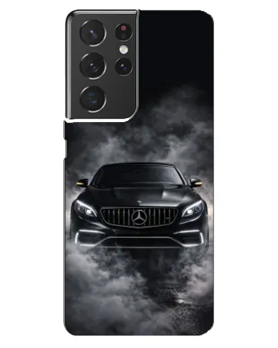 Чехол для Samsung Galaxy S21 ultra с картинкой «Mercedes в дыму» Чехол для Samsung Galaxy S21 ultra с картинкой «Mercedes в дыму»