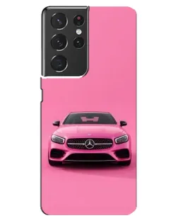 Чехол для Samsung Galaxy S21 ultra с картинкой «Розовый Mercedes AMG» Чехол для Samsung Galaxy S21 ultra с картинкой «Розовый Mercedes AMG»