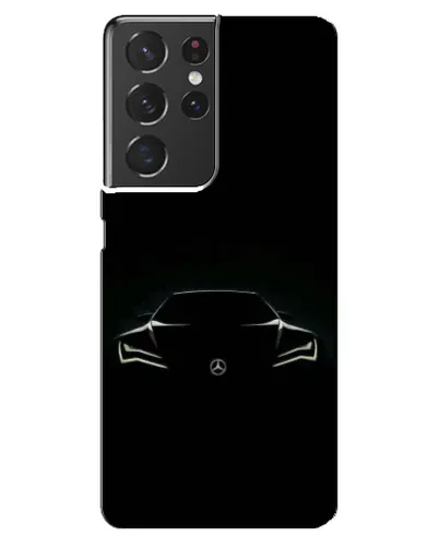 Чехол для Samsung Galaxy S21 ultra с картинкой «Mercedes — силуэт авто» Чехол для Samsung Galaxy S21 ultra с картинкой «Mercedes — силуэт авто»
