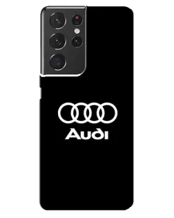 Чехол для Samsung Galaxy S21 ultra с картинкой «Классическое лого Audi» Чехол для Samsung Galaxy S21 ultra с картинкой «Классическое лого Audi»
