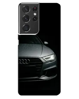 Чехол для Samsung Galaxy S21 ultra с картинкой «Audi — детализация кузова» Чехол для Samsung Galaxy S21 ultra с картинкой «Audi — детализация кузова»