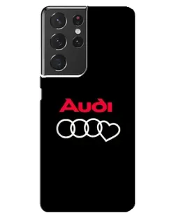 Чехол для Samsung Galaxy S21 ultra с картинкой «Логотип Audi Heart» Чехол для Samsung Galaxy S21 ultra с картинкой «Логотип Audi Heart»