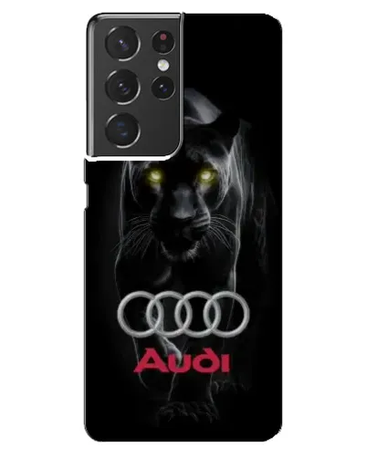 Чехол для Samsung Galaxy S21 ultra с картинкой «Пантера и Audi» Чехол для Samsung Galaxy S21 ultra с картинкой «Пантера и Audi»