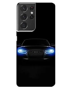 Чехол для Samsung Galaxy S21 ultra с картинкой «Audi в неоне» Чехол для Samsung Galaxy S21 ultra с картинкой «Audi в неоне»