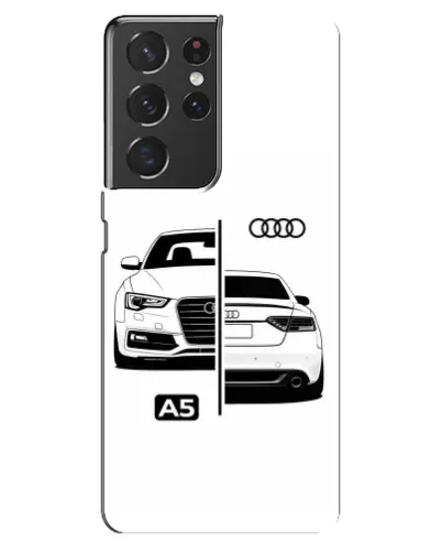 Чехол для Samsung Galaxy S21 ultra с картинкой «Audi — контрастный дизайн» Чехол для Samsung Galaxy S21 ultra с картинкой «Audi — контрастный дизайн»