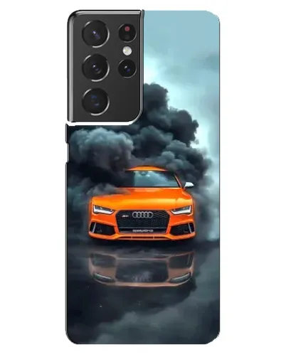 Чехол для Samsung Galaxy S21 ultra с картинкой «Audi в облаках дыма» Чехол для Samsung Galaxy S21 ultra с картинкой «Audi в облаках дыма»