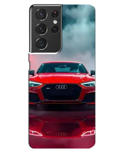 Чехол для Samsung Galaxy S21 ultra с картинкой «Audi RS — красный стиль» Чехол для Samsung Galaxy S21 ultra с картинкой «Audi RS — красный стиль»