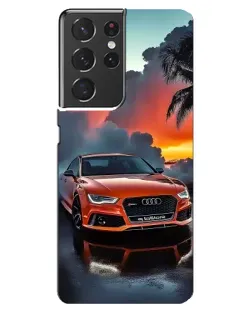 Чехол для Samsung Galaxy S21 ultra с картинкой «Audi — закат» Чехол для Samsung Galaxy S21 ultra с картинкой «Audi — закат»