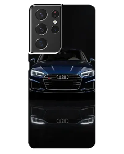 Чехол для Samsung Galaxy S21 ultra с картинкой «Audi — ночное отражение» Чехол для Samsung Galaxy S21 ultra с картинкой «Audi — ночное отражение»
