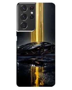 Чехол для Samsung Galaxy S21 ultra с картинкой «Ночной Lamborghini драйв»