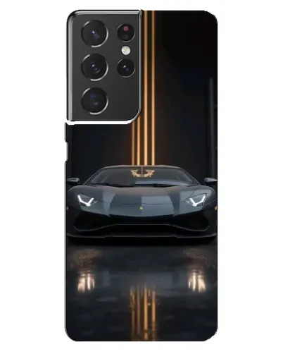 Чехол для Samsung Galaxy S21 ultra с картинкой «Lamborghini золотые линии»