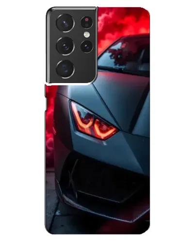 Чехол для Samsung Galaxy S21 ultra с картинкой «Lamborghini красное сияние»