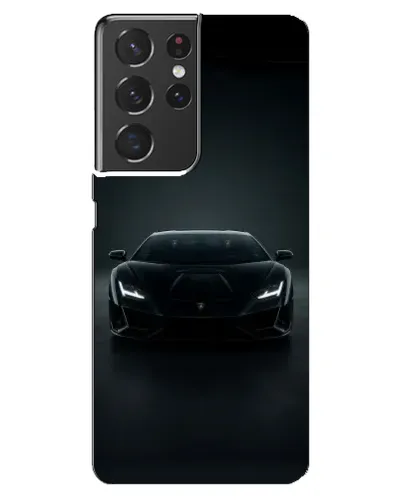 Чехол для Samsung Galaxy S21 ultra с картинкой «Черный Lamborghini Aventador»