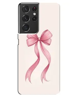 Чехол для Samsung Galaxy S21 ultra с картинкой «Розовый бант»